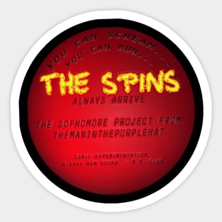 "Spins" Hype Sticker Sticker